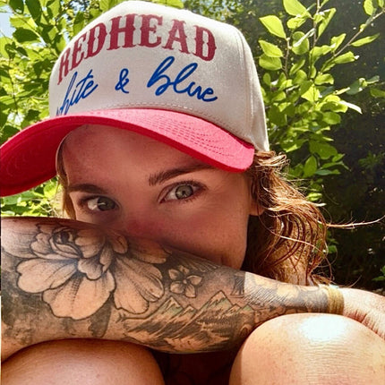 Red, White and Hair Color Snapback