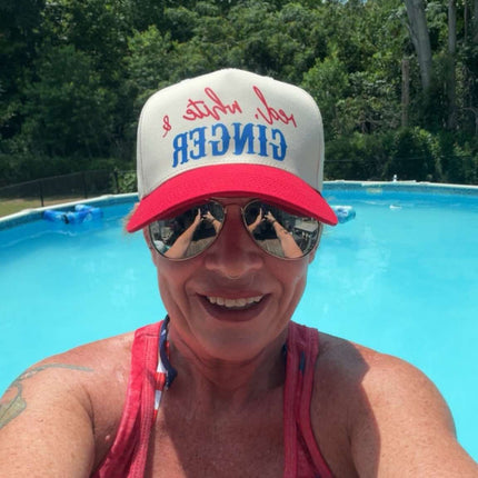 Red, White and Hair Color Snapback