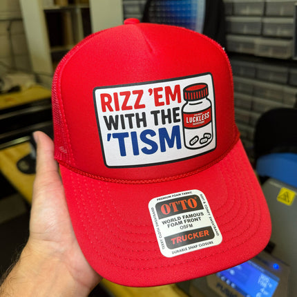 Rizz 'Em With The 'Tism Trucker Hat