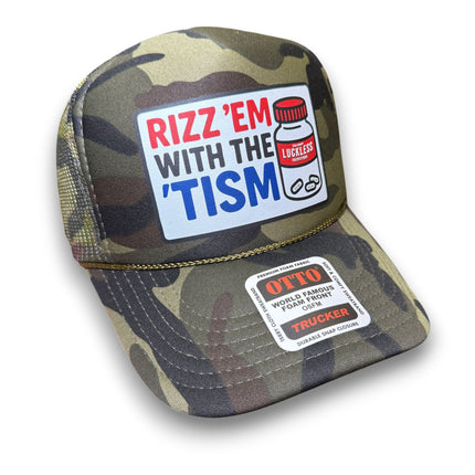 Rizz 'Em With The 'Tism Trucker Hat