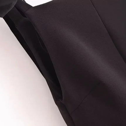 TFMLN Autumn New Women Dress 2024 Slim Chic Sleeveless Dress Bow Casual  Mini Frock Female Fashion Elegant Short Party Dress