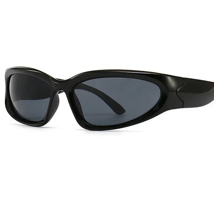 Unique Y2K Designer Luxury Sunglasses Women Rectangle Big Frame Sun Glasses For Men Outdoor UV Protection Classic 2000S Black Sh