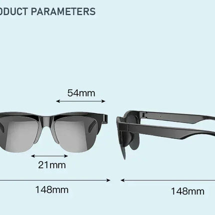 Smart Bluetooth Glasses Wireless Earphones Touch Mold Headset Bone Conduction Music Wireless Headset UV Proof Sunglasses