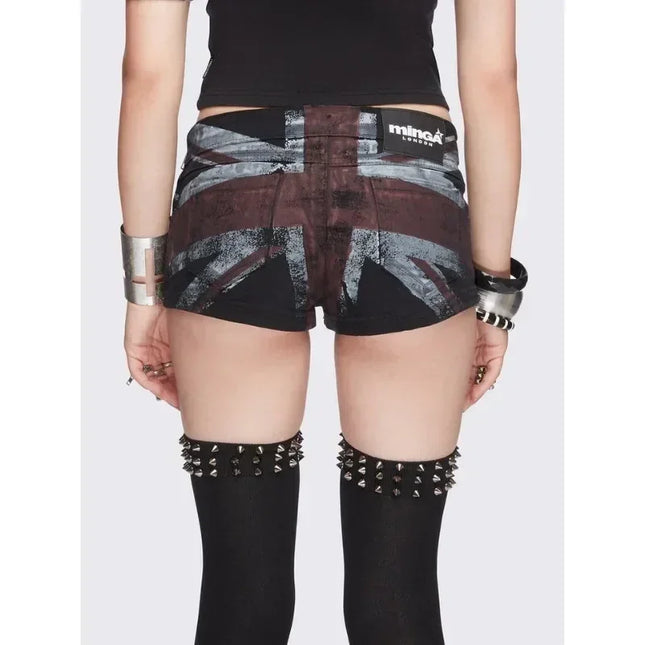 Fun and personalized printed drawstring design sexy shorts for women 2025 new summer fashion aesthetic slim vintage y2k shorts