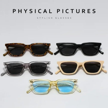 Classic Black Vintage Cat Eye Sunglasses Women Brand Designer Simplicity Elegant Small Frame Sun Glasses Men Trend Eyewear UV400