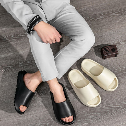 Women Men Sandals Casual Beach Shoes Soft Bottom Slides Thick Platform EVA Anti-Slip Slipper