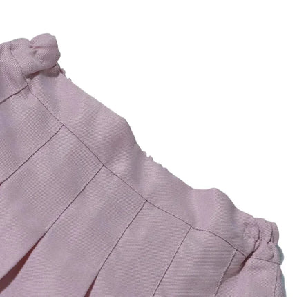 Summer Girl Pleated Skirt Children Summer Skirt Girls Mini Skirts Vintage Pleated Skirt 3-13Y Junior Girls Ruched Cullottes