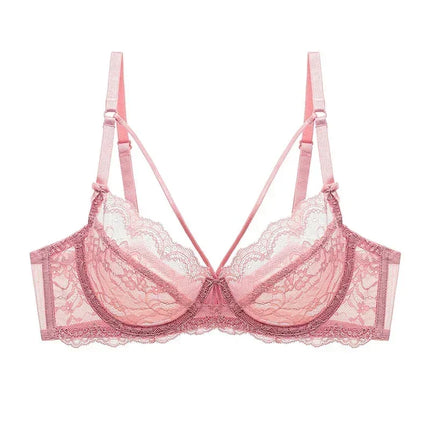 Logirlve Wholesale 3PCS Sexy Underwear Woman Lace Bras Hollow out Ultrathin Bra Women's lingerie Big Size Bra