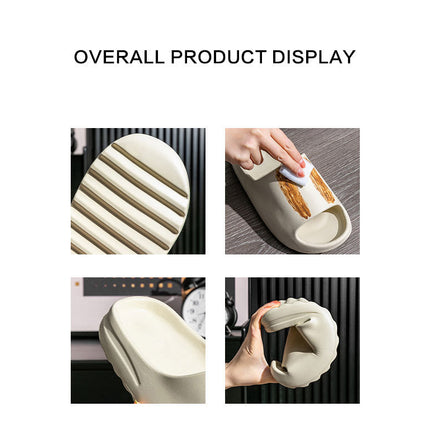 Women Men Sandals Casual Beach Shoes Soft Bottom Slides Thick Platform EVA Anti-Slip Slipper