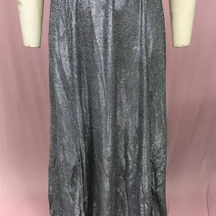 BKLD 2025 Evening Party Dress Sequin A-Line Strapless Sexy Fashion Solid Color Split Long Dresses Solid Color Women Clothing