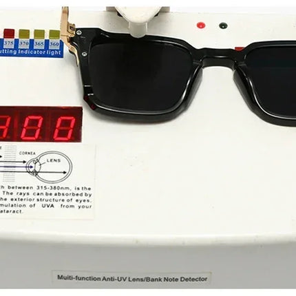 SHAUNA New Square Women Luxury Sunglasses Retro Rivets Men Gradient Shades UV400 Sun Glasses