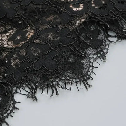 TARUXY Sexy Lace See-through Patchwork Corset Dress Female Bodycon Elegant Party MIrrgualr Mini Dress Women Tube Top Dress New