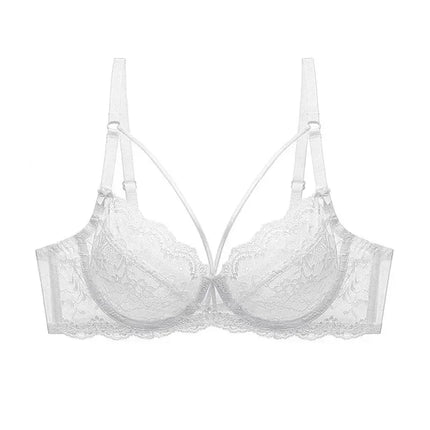 Logirlve Wholesale 3PCS Sexy Underwear Woman Lace Bras Hollow out Ultrathin Bra Women's lingerie Big Size Bra