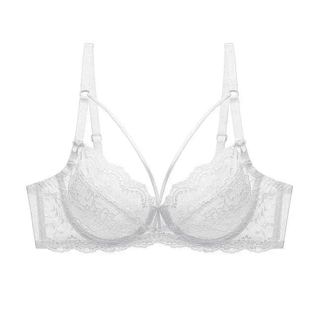 Logirlve Wholesale 3PCS Sexy Underwear Woman Lace Bras Hollow out Ultrathin Bra Women's lingerie Big Size Bra