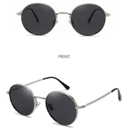 Steampunk Round Polarized Sunglasses With Prescription Women Men UV400 Anti-glare Myopia Sun Glasses Power 0 -0.5 -0.75 To -6.0