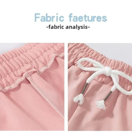 Women Striped Casual Shorts Korean Harajuku Loose All Match Sports Shorts Summer Fashion Simple Yoga Thin Mini Shorts Female
