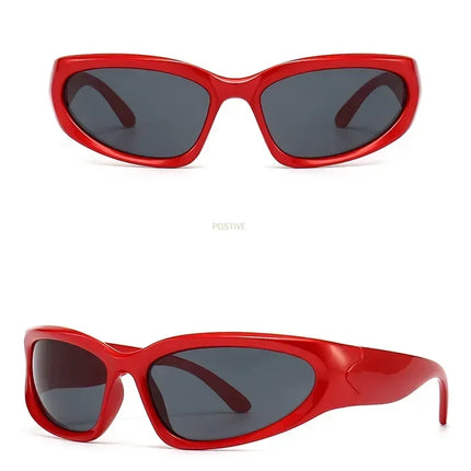 Unique Y2K Designer Luxury Sunglasses Women Rectangle Big Frame Sun Glasses For Men Outdoor UV Protection Classic 2000S Black Sh
