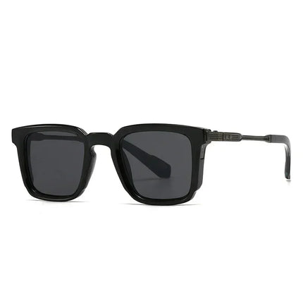 SHAUNA New Square Women Luxury Sunglasses Retro Rivets Men Gradient Shades UV400 Sun Glasses