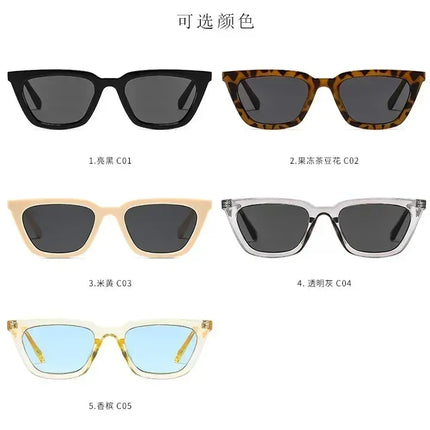 Classic Black Vintage Cat Eye Sunglasses Women Brand Designer Simplicity Elegant Small Frame Sun Glasses Men Trend Eyewear UV400