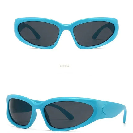 Unique Y2K Designer Luxury Sunglasses Women Rectangle Big Frame Sun Glasses For Men Outdoor UV Protection Classic 2000S Black Sh