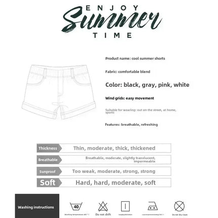 Women Striped Casual Shorts Korean Harajuku Loose All Match Sports Shorts Summer Fashion Simple Yoga Thin Mini Shorts Female