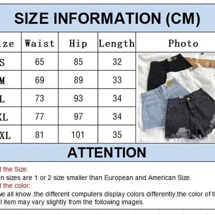 Korean Denim Shorts Women Summer Fashion Casual High Waist Ripped Jeans Pocket Tassel Y2K Hot Pants Streetwear Blue Trousers