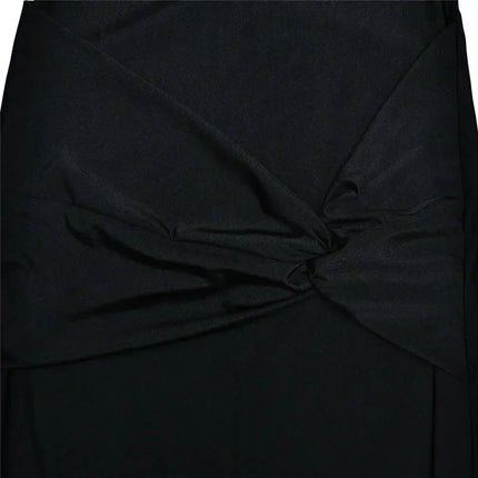 Mozision Strapless Backless Sexy Maxi Dress For Women Fashion One Shoulder Sleeveless Bodycon Club Party Long Dress Elegant