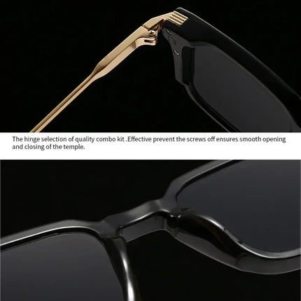 SHAUNA New Square Women Luxury Sunglasses Retro Rivets Men Gradient Shades UV400 Sun Glasses