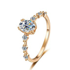 Rose Gold-Moissanite / 9