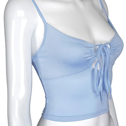 Lace-up Camisole Y2k Hollow Out Crop Top Summer