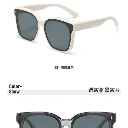 Fashion Square Polarized Sunglasses Cover Over Myopia Prescription Glasses Portable Men Women Vintage Fishing Driving Eyewear ﻿