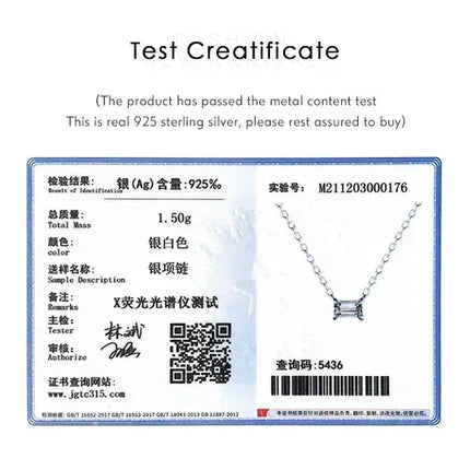 Modian Genuine 925 Sterling Silver Fashion Charm AAA Zirconia Pendant Necklace For Women Silver Female Necklaces Fine Jewelry