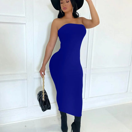 Sexy Chest Wrap Beach Dress | Sleeveless Maxi Summer Dress -femstylo