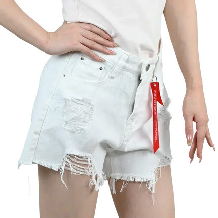 3pcs Women's High Waist Denim Shorts 2025 Summer Black Blue White Hot Pants Ripped Jeans Shorts Woman Short Trousers Streetwear