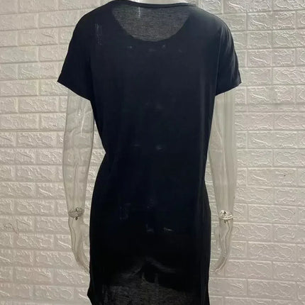 Dress Women Summer O-neck Short Sleeve Asymmetrical Lace Up Waist Solid Color Dresses 2022 Casual Vestidos Dropshipping JQMY9675