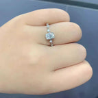 Silver-Moissanite / 9