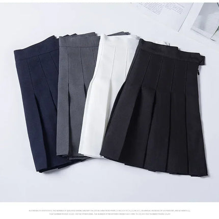 Women's Skirt Without Shorts Fashion Korean Style Ropa Black Harajuku Plaid Falda Short De Mujer Mini Pleated Skirts For Girls