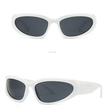 Unique Y2K Designer Luxury Sunglasses Women Rectangle Big Frame Sun Glasses For Men Outdoor UV Protection Classic 2000S Black Sh