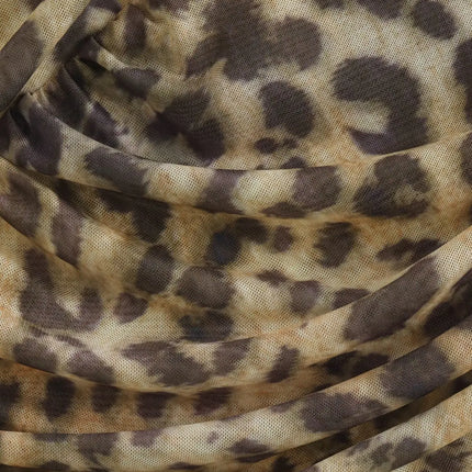 Vintage Women Irregular Leopard Bodysuits