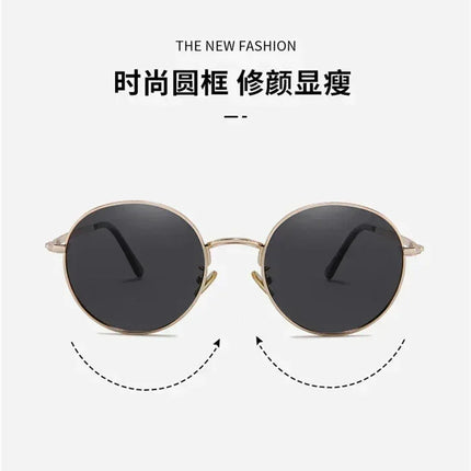 Steampunk Round Polarized Sunglasses With Prescription Women Men UV400 Anti-glare Myopia Sun Glasses Power 0 -0.5 -0.75 To -6.0