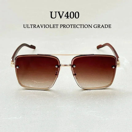 New Square Sunglasses For Men Vintage Outdoor Sunglasses Oculos Designer Wooden Glasses Sunscreen Sun Lentes Dropshipping Gafas