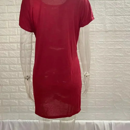 Dress Women Summer O-neck Short Sleeve Asymmetrical Lace Up Waist Solid Color Dresses 2022 Casual Vestidos Dropshipping JQMY9675