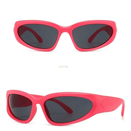 Unique Y2K Designer Luxury Sunglasses Women Rectangle Big Frame Sun Glasses For Men Outdoor UV Protection Classic 2000S Black Sh