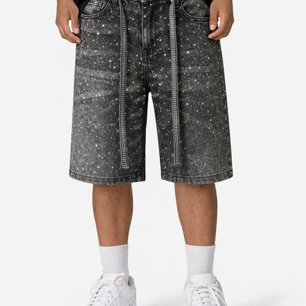 NOIR RHINESTONE SHORTS