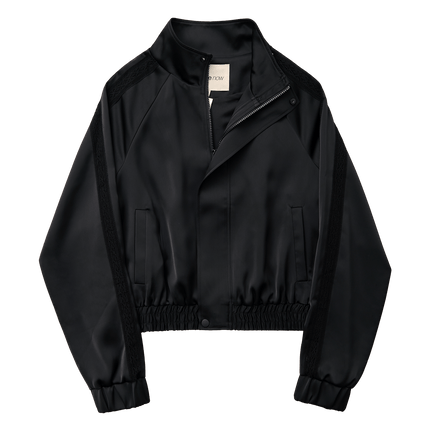 LEISEU TRACK JACKET IN BLACK