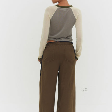 MIRINAE RAGLAN TOP IN MATCHA MEL