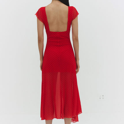 VALENTINA DRESS IN RED