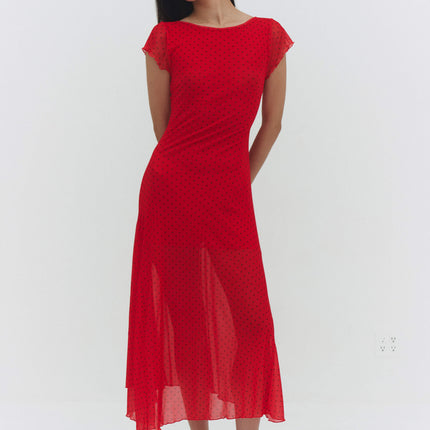 VALENTINA DRESS IN RED