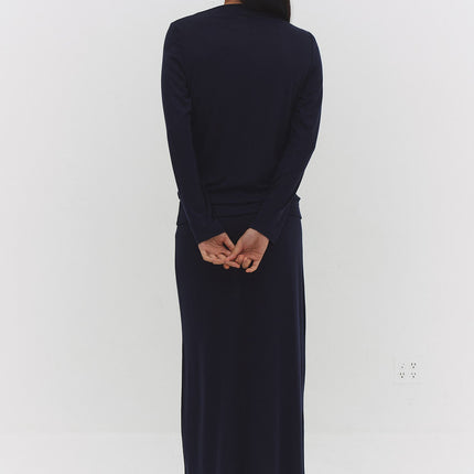 NARAE LONG SLEEVE TOP IN NAVY
