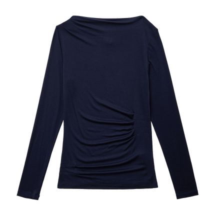 NARAE LONG SLEEVE TOP IN NAVY